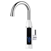 SYAG Electric Instant 3 Second Hot Water Faucet Hot and Cold Dual Use LED Display - White