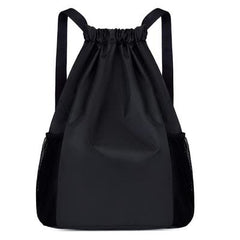 SYGA Drawstring Backpack for Gym, Yoga, Running, Swimming, Beach, Camping, Travel Bag Sports Fitness Club Student Training Bag(Black)