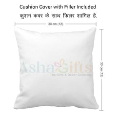 Gift for Daughter Birthday Special Birthday for Daughter Printed Cushion(12 inch X 12 inch with Filler with Keychian) Girls Pillow Daughters Day for Daughter and Girls AT-7