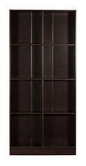 DeckUp Meritus-L 3-Shelf Engineered Wood Book Shelf and Display Unit (Walnut, Matte Finish)