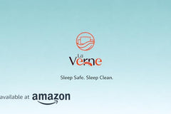 La Verne 100% Waterproof Premium Cotton Feel Mattress Protector Queen Size 78 x 60 Inches | Breathable and Hypoallergenic Ultra Soft Fitted Bed Protector Cover