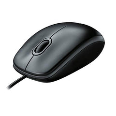 Logitech M100r Wired USB Mouse (Dark Black)