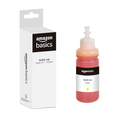 Amazon Basics Compatible Ink Refill Kit for Epson L130,L360,L380,L361,L565,L210,L220,L310,L350,L355,L365,L385,L405,L455 and L485 Printers | Vivid Color Matching Multi-Color Pack(C/M/Y/Bk - 70g x 4)