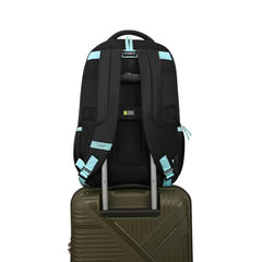 Skybags Thrive 17 Inch Compatible Laptop Backpack 30L | 3 Compartments with Quick-Access Front Pocket | Padded Back Panel & Side Bottle Pockets | Office & Travel Backpack for Men & Women (Dark Green)