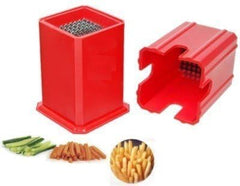 Urdhvamurti Potato Chipser, French Fries Chips Maker Machine, Snacks Finger Chps Cutter, Stainless Steel Blade with Plastic Body Potato Chips Cutter for Vegetable (Multi Colour)