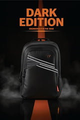 Wildcraft Dark Edition 40 L Premium Laptop Backpack for Men & Women | Fits 15.6 inch Laptop | Padded Shoulder Straps, Multi Compartments, Anti-Theft Zippers | Business Travel Bag | Dark Black