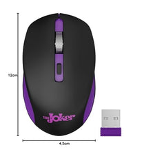 ZEBRONICS Zeb-Jaguar Wireless Mouse, 2.4GHz with USB Nano Receiver, High Precision Optical Tracking, 4 Buttons, Plug & Play, Ambidextrous, for PC/Mac/Laptop (Black+Grey)