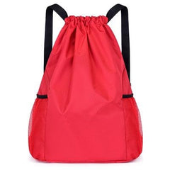 SYGA Drawstring Backpack for Gym, Yoga, Running, Swimming, Beach, Camping, Travel Bag Sports Fitness Club Student Training Bag(Red)