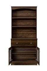 DeckUp Noordin Engineered Wood Kitchen Cabinet/Storage Unit (Walnut, Matte Finish)