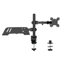 GITRU Height Adjustable Monitor Stand with Laptop Notebook Stand Monitor Mount for 13'-27'' Screen | Tilt Swivel