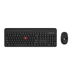 iBall ClickSet S450 Wireless Keyboard & Mouse Combo, 104-Key Full Size Keyboard, 12 Media Keys, Retractable Stand, ₹ Key, UV Coated Keys, Mobile Slot, 1200 DPI Mouse, 3 Buttons, High Precision