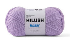 HILUSH Hobby,Wool Yarn dk Acrylic Hand Knitting Yarn Ball (100g/1 Ball),Suitable for Craft amigurumi Shade 001 (Sky Blue)