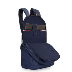 Tommy Hilfiger Laptop Backpack Elbert - Navy | Backpack for School, College and work | Water-Resistant, Fits 15-inch Laptop, with Rain Cover, Trolley Holder & 1-Year Warranty | 31L Capacity