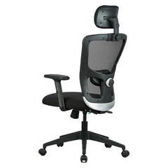 Featherlite ''Astro'' Mesh Home & Office Ergonomic Chair with, Adjustable Lumbar Support, Adjustable Armrest & DIY (High Back, Black)