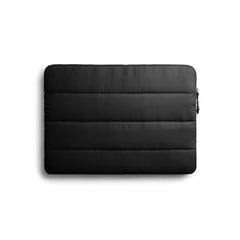 DailyObjects Large Stria Portable Laptop Sleeve | Durable Polyester |Compatible with Laptop/MacBook Air/Pro Upto 16 Inch |Lightweight Water Resistant Fabric |Padded Compartment with Zip Closure- Grey