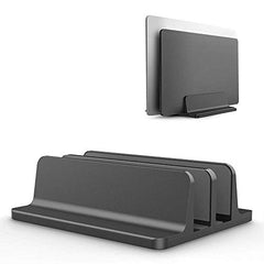 Techzere Adjustable Aluminium Vertical Laptop Stand, Black