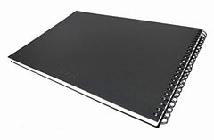 Brustro Artists Sketch Book Wiro Bound, A5 Size (5.8x8.3 inches), Landscape, 116 Pages, 160 GSM (Acid Free) | Ideal for Sketching,Shading,Drawing with Pencil,Charcoal,Graphite