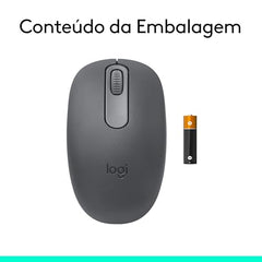 Logitech M196 Wireless Mouse, Graphite
