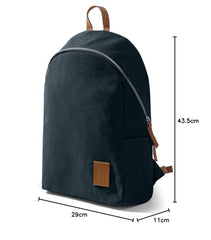 DailyObjects Pedal Everyday Casual Laptop Backpack (16L) Fits Upto 14 Inch Laptop, Unisex Travel Backpack Durable Canvas Material, Zippered Compartments With Pockets (Beige)
