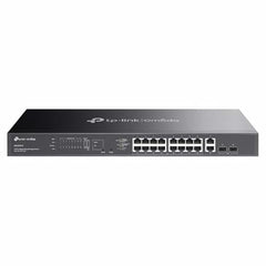 TP-Link Omada 20 Ports Gigabit Easy Managed Switch 16-Port PoE+, 250W PoE Budget, 2X Gigabit RJ45+2 X Gigabit SFP, Auto Recovery, Port Isolation, SDN, VLAN, Centralized Cloud Management ES220GMP