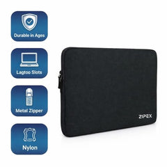 Photon 15 Inch to 15.6" Inches Laptop Case with Charger Pouch | Waterproof Laptop Sleeve | Laptop Cover Bag, Blue