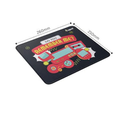 Laptell Gaming Mouse Pad with Smooth Fabric Surface & Non-Slip Rubber Base | Waterproof Washable Mat for Laptop, Desktop & Gaming Mouse | High-Speed Tracking, Portable Design – Retro 90s