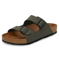 Centrino Sandals for Men | Berkin-Style Slip-On Casual Sandal with Open Toe Design |Lightweight On-Grip Sole for Outdoor Wear|Men Open Toe Buckle Strap Sandals| Summer Slip-On Slipper|Perfect For Monsoon Rainy Season NAVY 13 UK(7313)