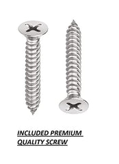 Goldfinch Stainless Steel Classy 6 Pin Cloth Hanger Door Wall Hooks Rail Set for Hanging Clothes, Towel (Pack of 2)