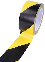 Syga Black/Yellow Zebra Floor Marking Tape, Warning Tape, Lane Marking Tape, Heavy Duty Tape- 2 inches X 25 Meters