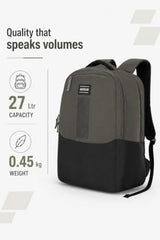 American Tourister Nexa Style 01 | 36L Backpack | Casual Bag | 3 Compartments | School & College Backpack for Men and Women | Olive | 1 Yr Global Warranty