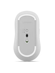 Lenovo Yoga Bluetooth Silent Mouse, 3 Level DPI Adjustment, 36 Month Battery Life, Bluetooth 5.3, 3 Device Paring, Whisper Quiet, Programmable Buttons, Smooth Finish, Luna Grey