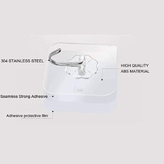 Misamo Enterprise PVC Wall Hooks, Pack of 15, Transparent