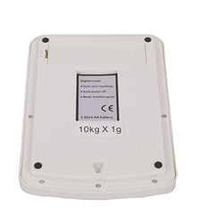 Thermomate Electronic Kitchen Digital Weighing Scale with Tare Function with Adaptor (10 Kg-SF 400A) -, White