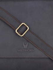 WildHorn Genuine Leather Laptop Messenger Bag for Men | Stylish Office Bag with a Padded Laptop Compartment & Adjustable Strap | Designed to Fit Laptops up to 14 Inches | Backed by a 1-Year Warranty