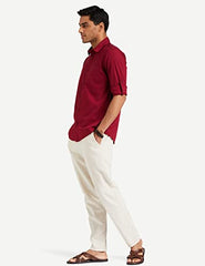 Amazon Brand - Symbol Men's Pack of 2 Cotton Casual Shirt| Regular Fit | Plain | Full Sleeve | Available in Plus Sizes