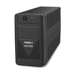 FRONTECH UPS Force Static Converter - 600VA/360W | 12V/7Ah Lead Acid Battery, Maintenance Free Battery, LED Indicator, Power Backup & Protection for Home/Office PC and Desktop (2569 - Black)