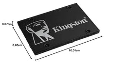 Kingston 512GB KC600 SATA 3 2.5"(6.35cm) Internal SSD (SKC600/512G)