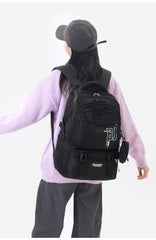 TS WITH TECHSUN College Laptop Backpack for Women & Teens with Zipper Pouch | School Bag for Girls 13-14 Years | 18 Inch Book Backpack | Travel School Bag, Tuition, Coaching (CAPYBARA - BROWN)