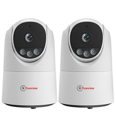 Trueview 3MP WiFi Robot Security Camera | 360° Pan Tilt | All-Time Color Night Vision | AI Auto Tracking & 2-Way Audio | Alexa Compatible | Supports 256GB Memory Card | STQC Certified for Privacy