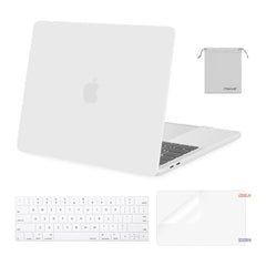 MOSISO Compatible with MacBook Pro 13 inch Case M2 2025, 2024, 2023, 2022-2016 A2338 M1 A2251 A2289 A2159 A1989 A1708 A1706, Plastic Hard Shell&Keyboard Cover&Screen Film&Storage Bag, Serenity Blue