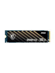 MSI SSD SPATIUM M450 PCIe 4.0 NVMe M.2 500GB V1 – Internal Solid State Drive, up to 3600 MB/s Read & 2300 MB/s Write, PHISON E19T Controller, 3D NAND, Built‑In Data Security, 5‑Year Warranty (300 TBW)