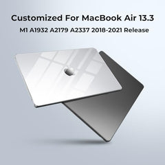 EooCoo Clear Case for Apple MacBook Air M1 13.3 inch Laptop Cover 2018-2021