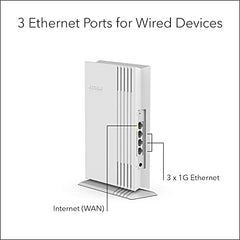 NETGEAR 4-Stream WiFi 6 Dual-Band Gigabit Router (WAX202) – AX1800 Wireless Speed (Up to 1.8 Gbps) | Coverage up to 1,200 sq. ft, 40 Devices