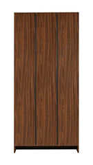 DeckUp Meritus-L 3-Shelf Engineered Wood Book Shelf and Display Unit (Walnut, Matte Finish)