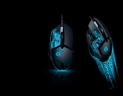 Logitech G402 Hyperion Fury USB Wired Gaming Mouse, 4,000 DPI, Lightweight, 8 Programmable Buttons, Compatible for PC/Mac - Black
