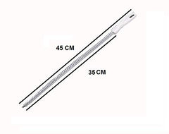 Syga Flexible Iron and Plastic Water Pipe Drain Long Hair Bath Plug Overflow Unblocker Stick Sink Cleaning Brush (45 cm, White)