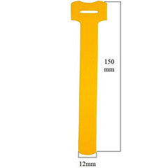 SYGA Red Cable Tie, 10pcs Hook and Loop Straps Fastener, Nylon Reusable Self-adhesive Cable Organiser for PC TV USB Network Cable, Tape for Home and Office-12mm Width and 150mm Length