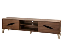 DeckUp Soneva Engineered Wood TV Unit (Wotan Oak & White, Matte Finish)