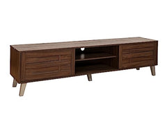 DeckUp Soneva Engineered Wood TV Unit (Wotan Oak & White, Matte Finish)