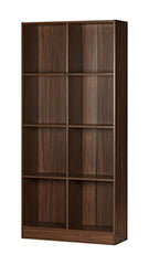 DeckUp Meritus-L 3-Shelf Engineered Wood Book Shelf and Display Unit (Walnut, Matte Finish)